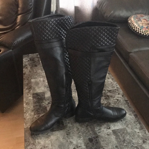 Over knee leather boots - Picture 3 of 8